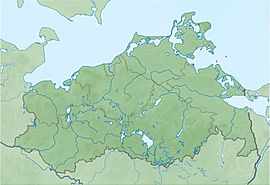 Laguna (o lagoon) de Szczecin (bahía de Pomerania o del Oder) ubicada en Mecklemburgo-Pomerania Occidental
