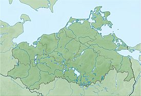 Rügen ubicada en Mecklemburgo-Pomerania Occidental