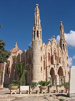 Vista del Santuario de Santa María Magdalena