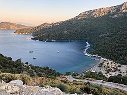 Sarsala Bay in Dalaman from above.jpg