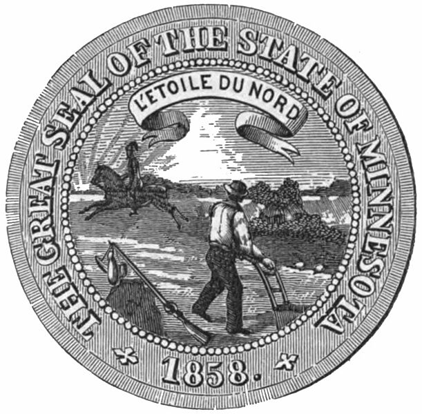 Seal of Minnesota (1861–1983)
