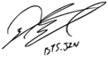 Signature of BTS' Jin