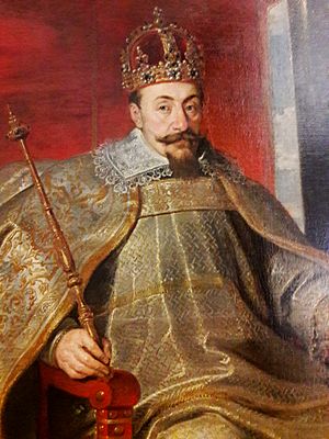 Soutman Sigismund III Vasa in coronation robes (detail) 01.jpg