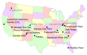 Archivo:US nuclear sites map