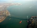 Verrazano Narrows Bridge aerial 2003