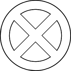 X symbol from X-Men logo