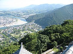 岩国城から見た錦帯橋.jpg