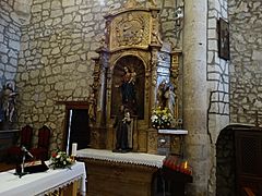 09f Sardon iglesia san Juan Bautista retablo lado evangelio ni