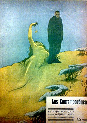 Archivo:1909-06-11, Los Contemporáneos, El hijo santo, de Gabriel Miró, Romero Calvet