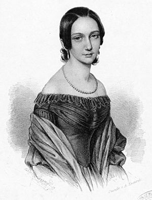 Archivo:A Kneisel nach C Brand - Clara Schumann geb. Wieck (Lithographie 1838)