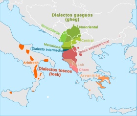 Archivo:Albanian dialects-es