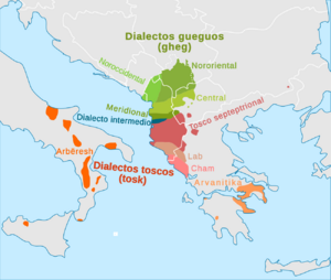 Archivo:Albanian dialects-es