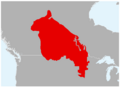 Anaxyrus hemiophrys range map