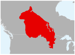 Área del sapo canadiense