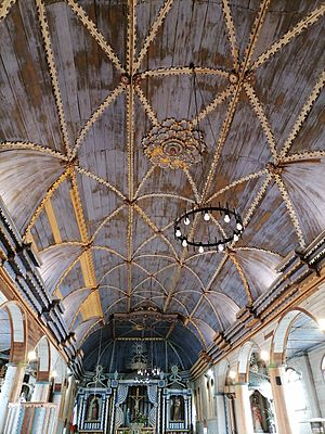 Archivo:Bóveda de la iglesia "Santa María de Achao". Provincia de Chiloé. Chile