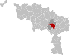 Binche Hainaut Belgium Map.svg
