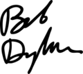 Bob Dylan signature