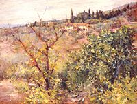 Chase William Merritt View of Fiesole 1907