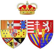 Coat of arms of Maria Clementina of Austria as Hereditary Princess of Naples.png