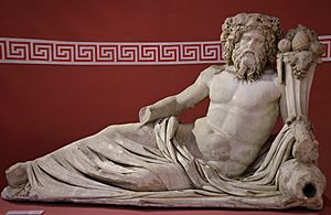 Archivo:Colossal reclining statue of the river god Kaystros with a cornucopia, from the frigidarium of the Vedius Gymnasium at Ephesus, 2nd century AD, Izmir Museum of History and Art, Turkey (45112787215)
