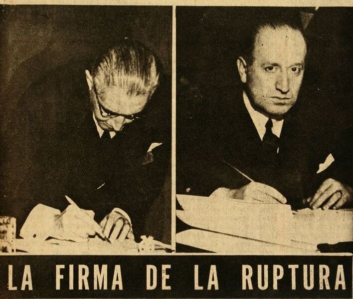 Firma de la ruptura