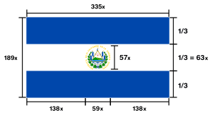Archivo:Flag of El Salvador (Construction Sheet)