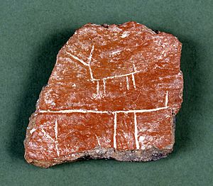 Archivo:Fragmento de vaso cerámico con decoración incisa