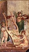Archivo:Herculaneum - Lyre and Cupids