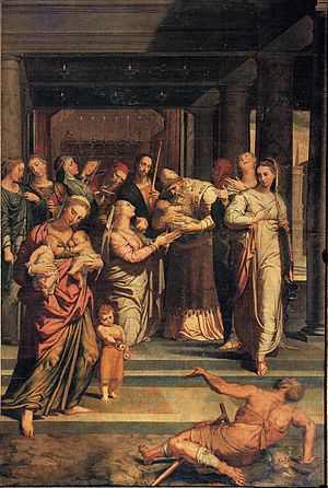 Archivo:La Purificación de la Virgen María (Retablo de la capilla del Mariscal de la catedral de Sevilla)
