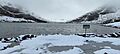 Lago Enol con nieve