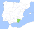 Location map Taifa of Almería