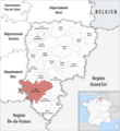 Locator map of Kanton Villers-Cotterêts