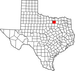 Archivo:Map of Texas highlighting Denton County