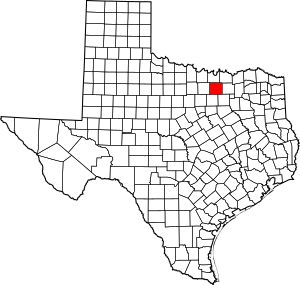 Archivo:Map of Texas highlighting Denton County