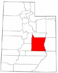 Map of Utah highlighting Emery County.png