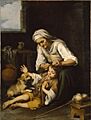 Murillo anciana despiojando