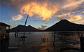 Sunset over lage Atitlan