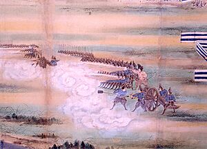 Archivo:Takashima Shuhan gunnery demonstration 1841