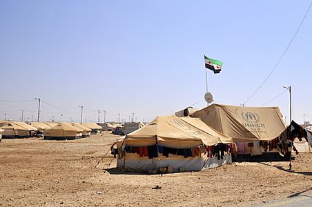 Zaatari refugee camp, Jordan (9660899475)