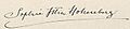 Žofie Chotková signature