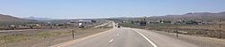 2014-06-11 12 55 56 View west along Interstate 80 from around milepost 313 near Osino, Nevada-cropped.JPG