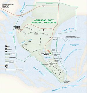 Archivo:Arkansas Post park map