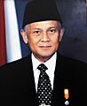 B. J. Habibie, President of Indonesia portrait