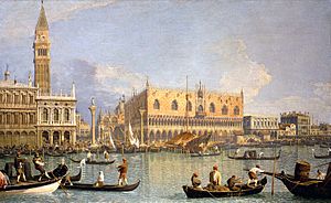 Archivo:Canaletto, Veduta del Palazzo Ducale