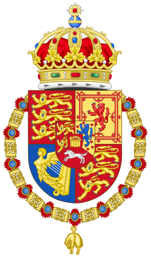 Archivo:Coat of Arms of George V and Ernest Augustus of Hanover (Order of the Golden Fleece)