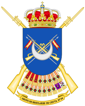Archivo:Coat of Arms of the of the 54th Regulares Light Infantry Group
