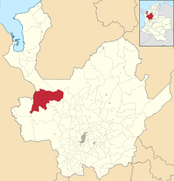 Dabeiba ubicada en Antioquia
