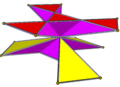 Crossed crossed-unequal hexagonal prism