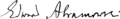 Edward Abramowski - signature