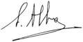 Firma de Santiago Alba Bonifaz